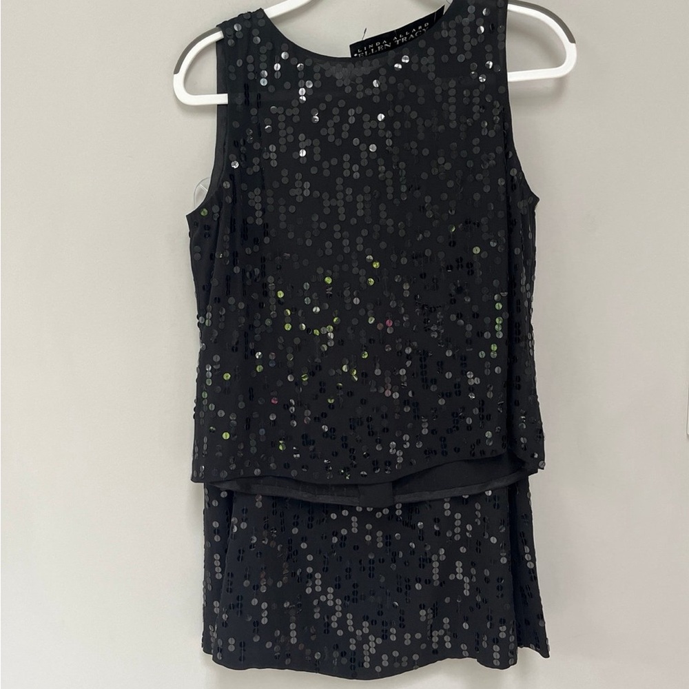 Ellen Tracy Sequin Skirt/Top NWT